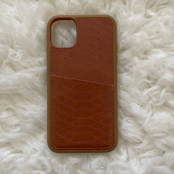 Tan Crocodile iPhone 11 phone case - Picture 2 of 2